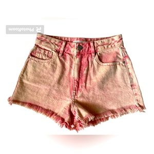 PacSun high rise festival frayed shorts 24